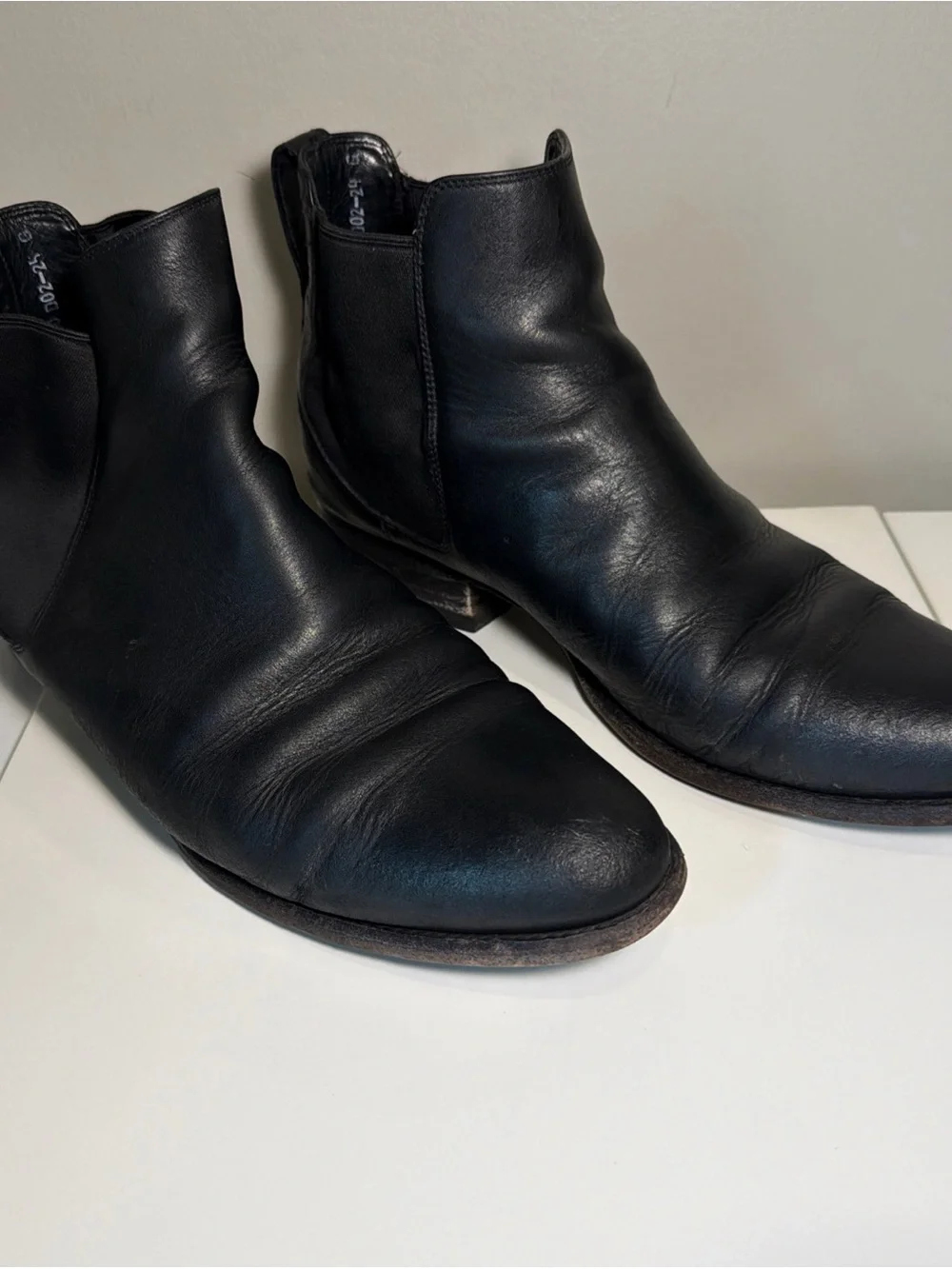 Tecovas The Chance Men’s Black Leather Chelsea Ankle Boots 13